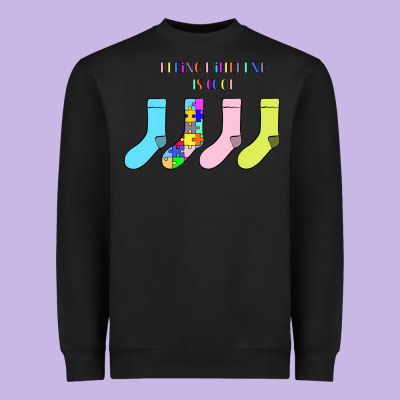 Titi Pretty Art Being Different Is Cool Heavyweight Sweatshirt Designed By Cowhidedigitalart