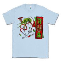 Dusty Blue Christmas Character Classic Tee - NancyCooperArtShop