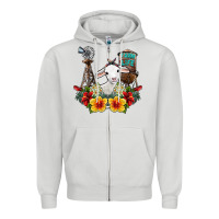 Dove Grey farm life sheep Zipper Hoodie - SublimationCraftShop