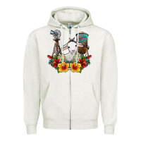 Oatmeal Heather farm life sheep Zipper Hoodie - SublimationCraftShop