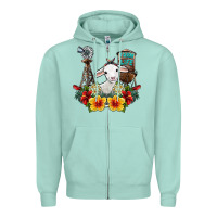 Seafoam farm life sheep Zipper Hoodie - SublimationCraftShop