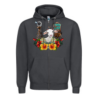 Smoke farm life sheep Zipper Hoodie - SublimationCraftShop