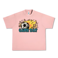 Salmon Game day Soccer leopard flames fireball Urban Heavy Tee - HowdyJamesFarm