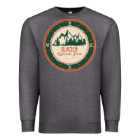 Charcoal Heather Glacier National Park Premium Sweatshirt - minhPixels