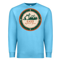 Ocean Blue Glacier National Park Premium Sweatshirt - minhPixels