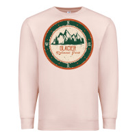 Pale Pink Glacier National Park Premium Sweatshirt - minhPixels