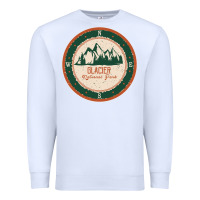 White Glacier National Park Premium Sweatshirt - minhPixels