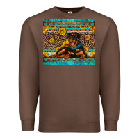 Chestnut Rottweiler with western background Premium Sweatshirt - Artiststas
