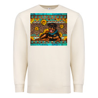 Sandshell Rottweiler with western background Premium Sweatshirt - Artiststas
