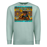 Seafoam Rottweiler with western background Premium Sweatshirt - Artiststas