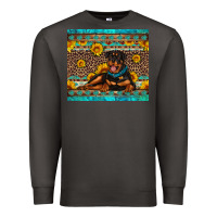 Smoke Rottweiler with western background Premium Sweatshirt - Artiststas