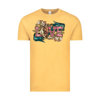 Vintage Mustard Love Horse Vintage Tee - HowdyJamesFarm