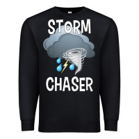 Black Kids Storm Chaser Boys Storm Hunter Tornado Gift Premium Sweatshirt - minhPixels