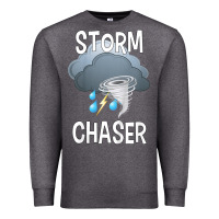 Charcoal Heather Kids Storm Chaser Boys Storm Hunter Tornado Gift Premium Sweatshirt - minhPixels