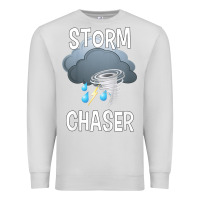 Dove Grey Kids Storm Chaser Boys Storm Hunter Tornado Gift Premium Sweatshirt - minhPixels