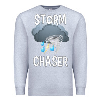Heather Grey Kids Storm Chaser Boys Storm Hunter Tornado Gift Premium Sweatshirt - minhPixels