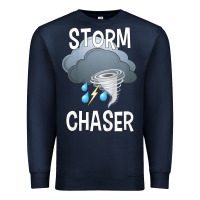 Navy Kids Storm Chaser Boys Storm Hunter Tornado Gift Premium Sweatshirt - minhPixels