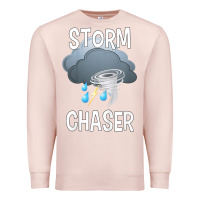 Pale Pink Kids Storm Chaser Boys Storm Hunter Tornado Gift Premium Sweatshirt - minhPixels