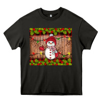 Asphalt snowman Christmas Heavy Core Tee - JahusDesignShop