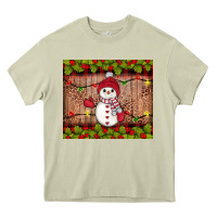 Mossy snowman Christmas Heavy Core Tee - JahusDesignShop