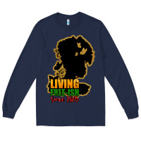 Navy Living free-ish since 1865 Long Sleeve Tee - HowdyJamesFarm