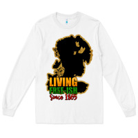White Living free-ish since 1865 Long Sleeve Tee - HowdyJamesFarm