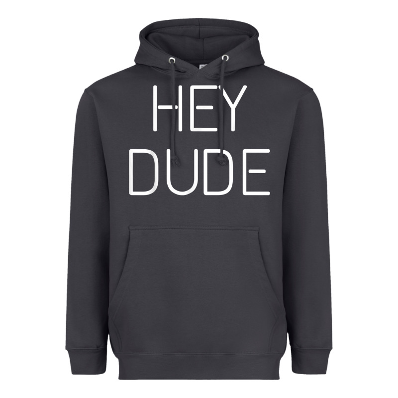 Hey Dude Tee Womens Mens Gift Heavyweight Hoodie by minhPixels | Teevron