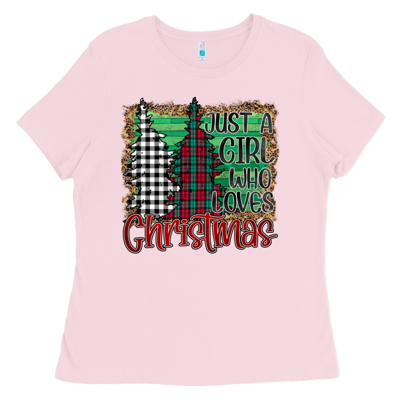Just A Girl Who Loves Christmas Ladies Tee by Bettercallsaul | Teevron
