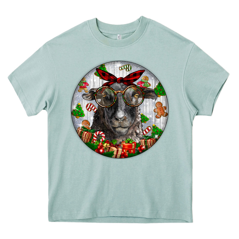 Christmas Dorper Sheep Heavy Core Tee by LillyAllenDesigns | Teevron