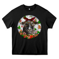 Black christmas dorper sheep Heavy Core Tee - LillyAllenDesigns
