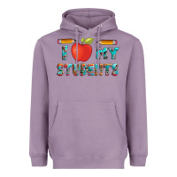 Lavender i love my students with pen and Heavyweight Hoodie - Artiststas