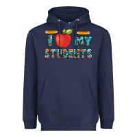 Navy i love my students with pen and Heavyweight Hoodie - Artiststas