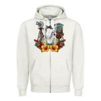Oatmeal Heather farm life sheep Zipper Hoodie - SublimationCraftShop