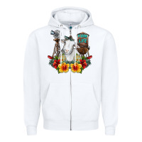 White farm life sheep Zipper Hoodie - SublimationCraftShop