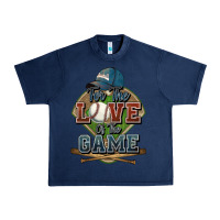 Navy for the love of the game baseball Urban Heavy Tee - HowdyJamesFarm