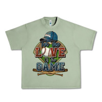 Oil Green for the love of the game baseball Urban Heavy Tee - HowdyJamesFarm