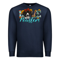 Navy love german shorthaired pointers Premium Sweatshirt - Artiststas