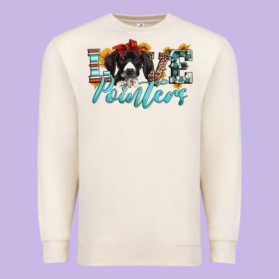 Love German Shorthaired Pointers Premium Sweatshirt Designed By Artiststas
