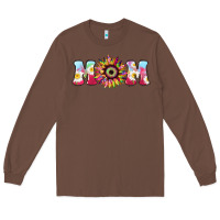 Chestnut Tie dye sunflower Mom Mother's Day Long Sleeve Tee - HowdyJamesFarm