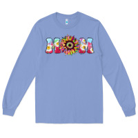 Colony Blue Tie dye sunflower Mom Mother's Day Long Sleeve Tee - HowdyJamesFarm