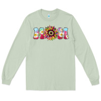 Matcha Tie dye sunflower Mom Mother's Day Long Sleeve Tee - HowdyJamesFarm