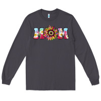 Smoke Tie dye sunflower Mom Mother's Day Long Sleeve Tee - HowdyJamesFarm