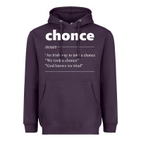Plum Chonce Definition We Took A Chonce Risk Lover Gift Heavyweight Hoodie - minhPixels