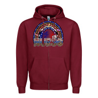 Burgundy american nurse Zipper Hoodie - SublimationCraftShop