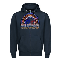 Navy american nurse Zipper Hoodie - SublimationCraftShop