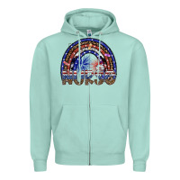 Seafoam american nurse Zipper Hoodie - SublimationCraftShop