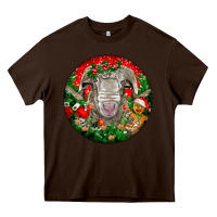 Chocolate Brown christmas rambouillet sheep Heavy Core Tee - LillyAllenDesigns