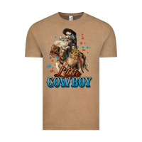 Vintage Coffee Little Cowboy Midilli Horse kid boy Vintage Tee - HowdyJamesFarm