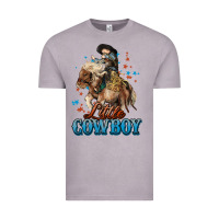 Vintage Zinc Little Cowboy Midilli Horse kid boy Vintage Tee - HowdyJamesFarm