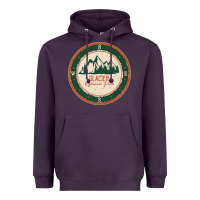 Plum Glacier National Park Heavyweight Hoodie - minhPixels